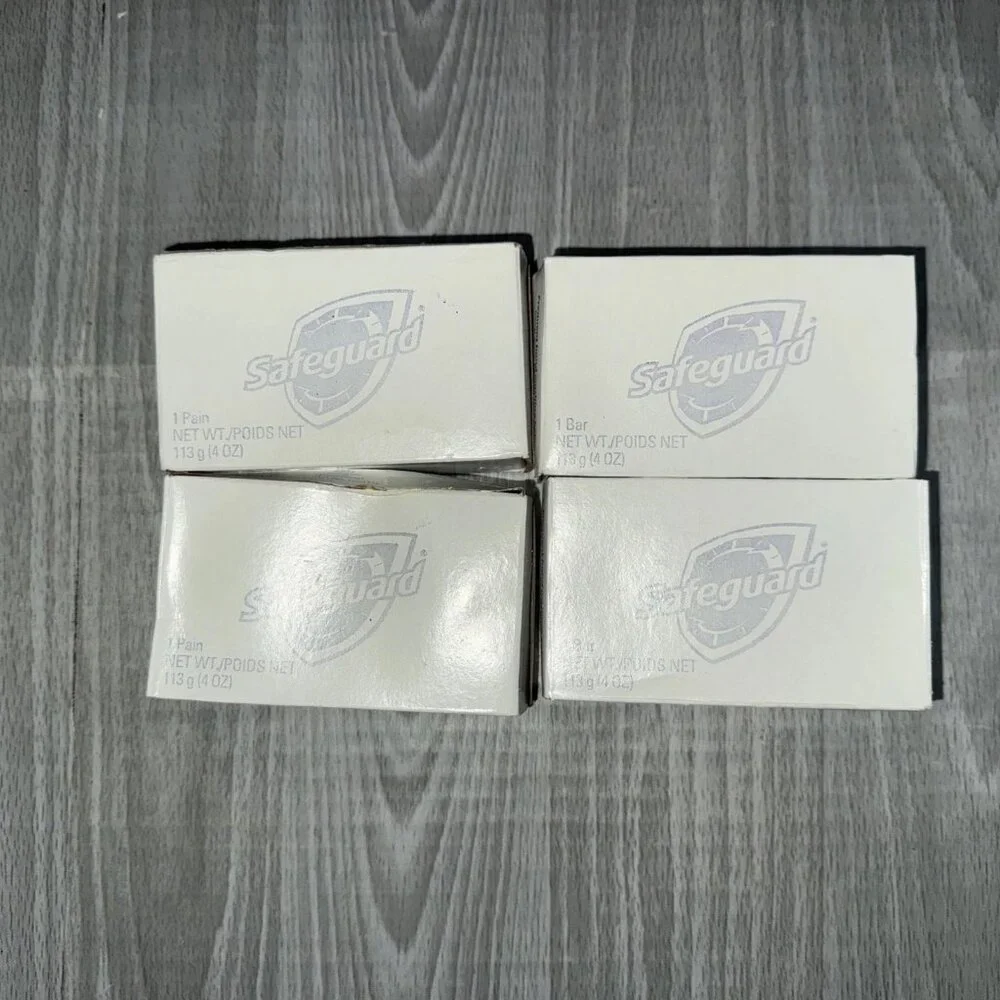 Safeguard Beige Bar Soap Discontinued Pack 4 Deodorant Antibacterial New Sealed
